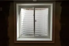 Egress Two-Lite Slider Window, White Window Well